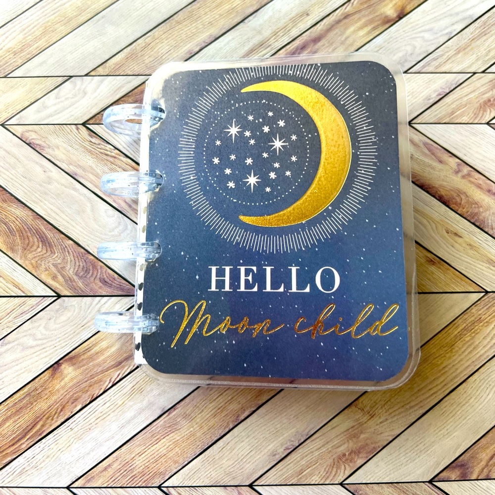 Happy planner micro notes 12 months undated Hello Moon Child it’s just a phase